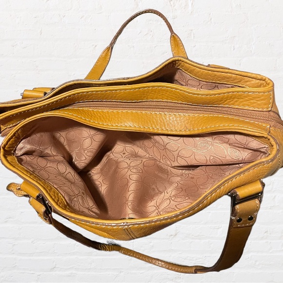 FOSSIL | Genuine Pebbled Leather | Blackburn Satchel Handbag - Picture 9 of 15